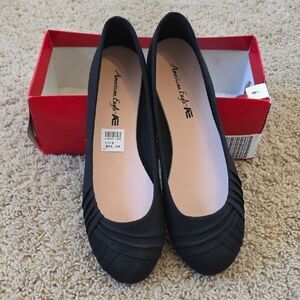 American Eagle Outfitters Black Women's Pleated Ballet Flats